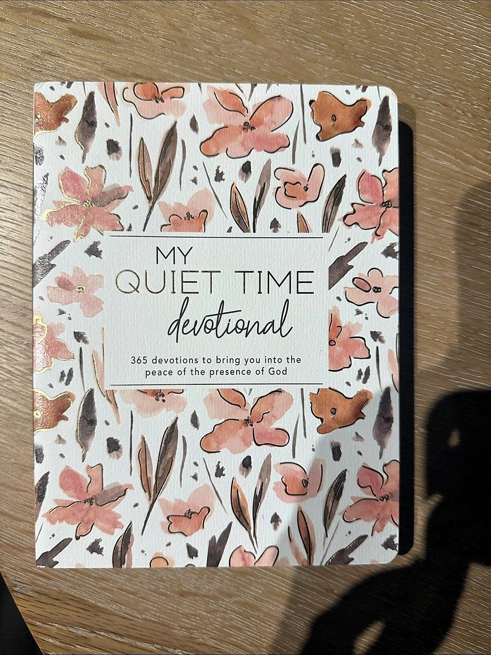 Christian Art Publishers My Quiet Time Devotional: Peach Floral Softcover Peach
